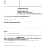 46 Free Quit Claim Deed Forms Templates Template Lab