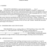 Free Indiana Quitclaim Deed Form Doc 26KB 3 Page s