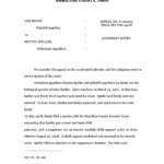 In The Court Of Appeals First Appellate District Of Ohio Hamilton