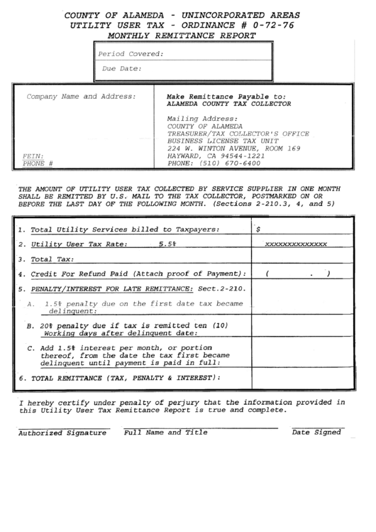 Alameda County Property Tax Form  CountyForms.com