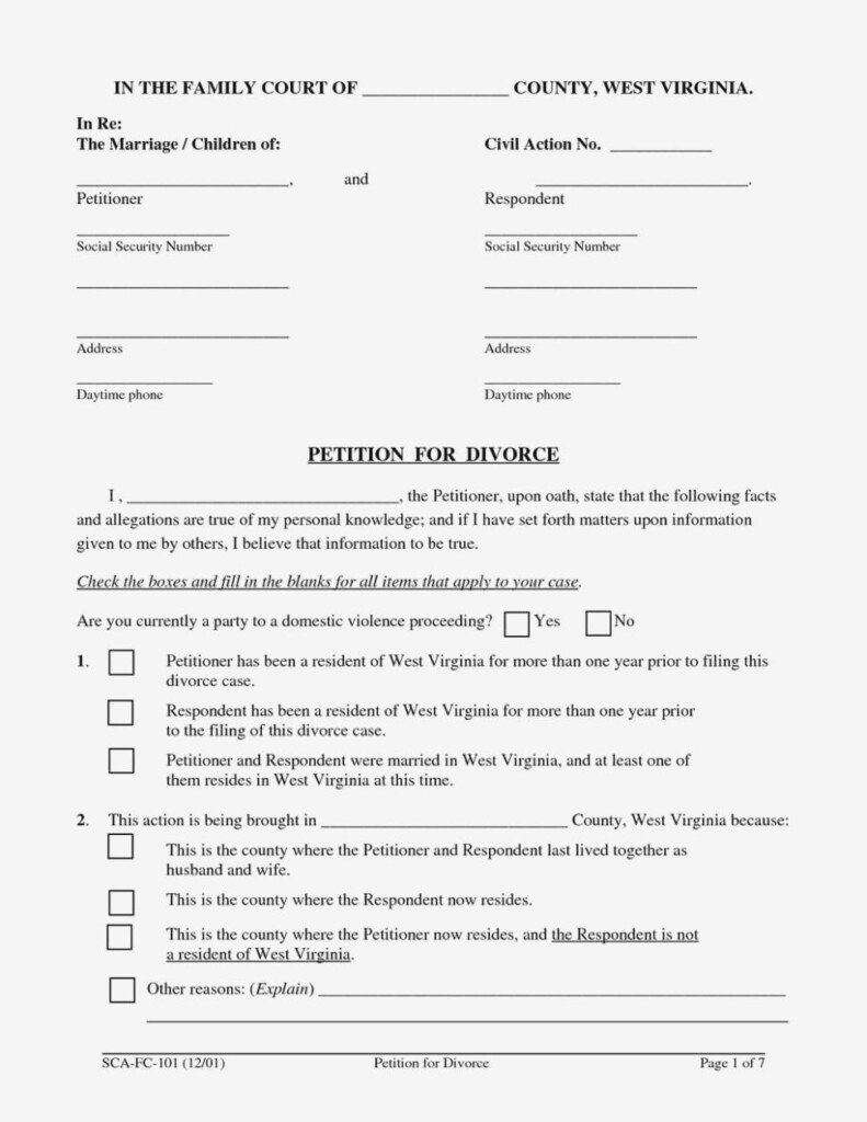 Nevada Divorce Forms Clark County Universal Network