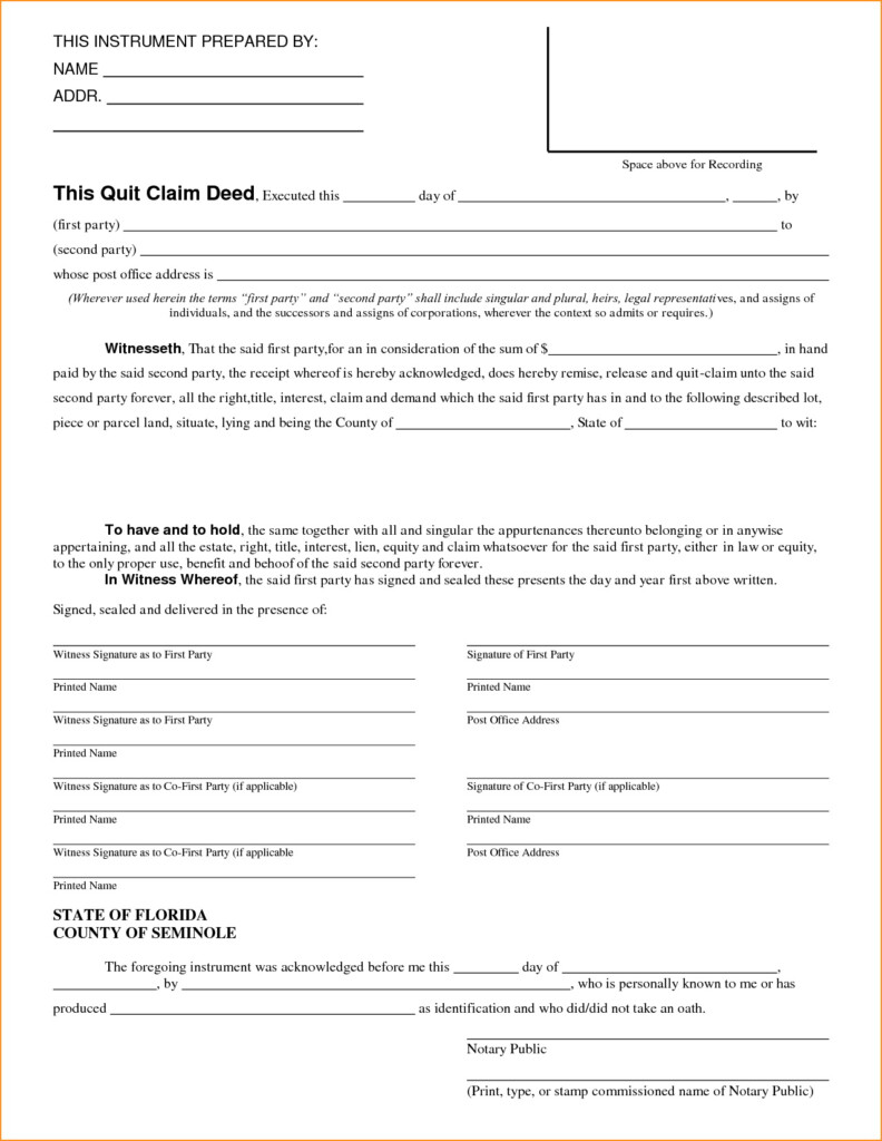 Quit Claim Deed Form Illinois Cook County Forms NzI4NQ Resume Examples
