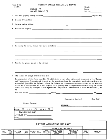 16 Property Damage Release Form Free To Edit Download Print CocoDoc