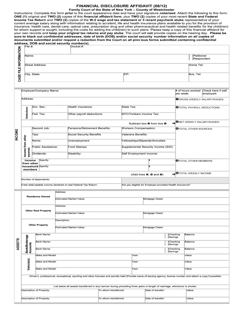 Family Court Affidavit Fill Online Printable Fillable Blank Family Court Affidavit Fill Online Printable Fillable Blank