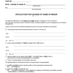 Fillable Form 21 2 Application For Change Of Name Of Minor Probate
