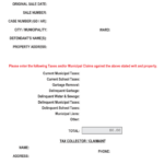 Fillable Sheriff Sale Tax Claim Form Allegheny County Sheriff S