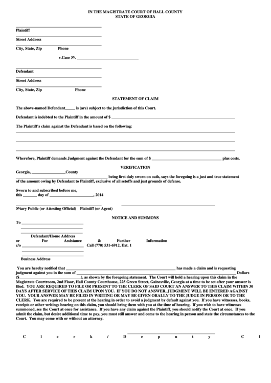 Hall County Probate Forms