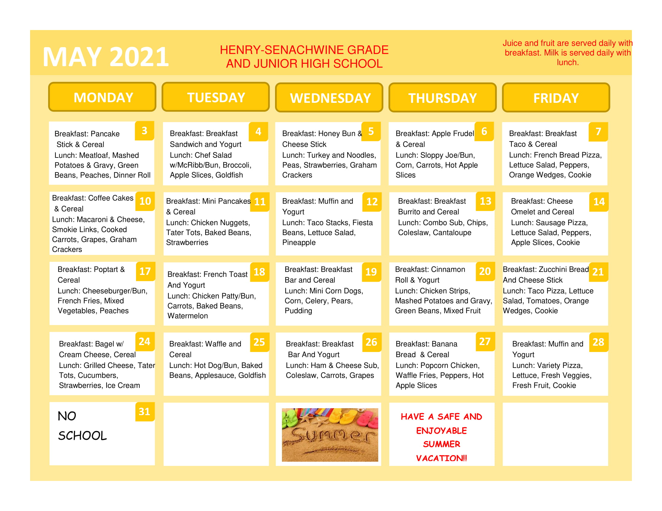 Henry County School Lunch Forms