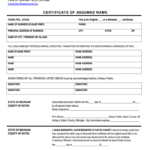 MI Certificate Of Assumed Name Eaton County Fill And Sign Printable