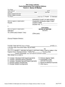 New Jersey Child Support Emancipation Forms CountyForms com New Jersey Child Support Emancipation Forms CountyForms com