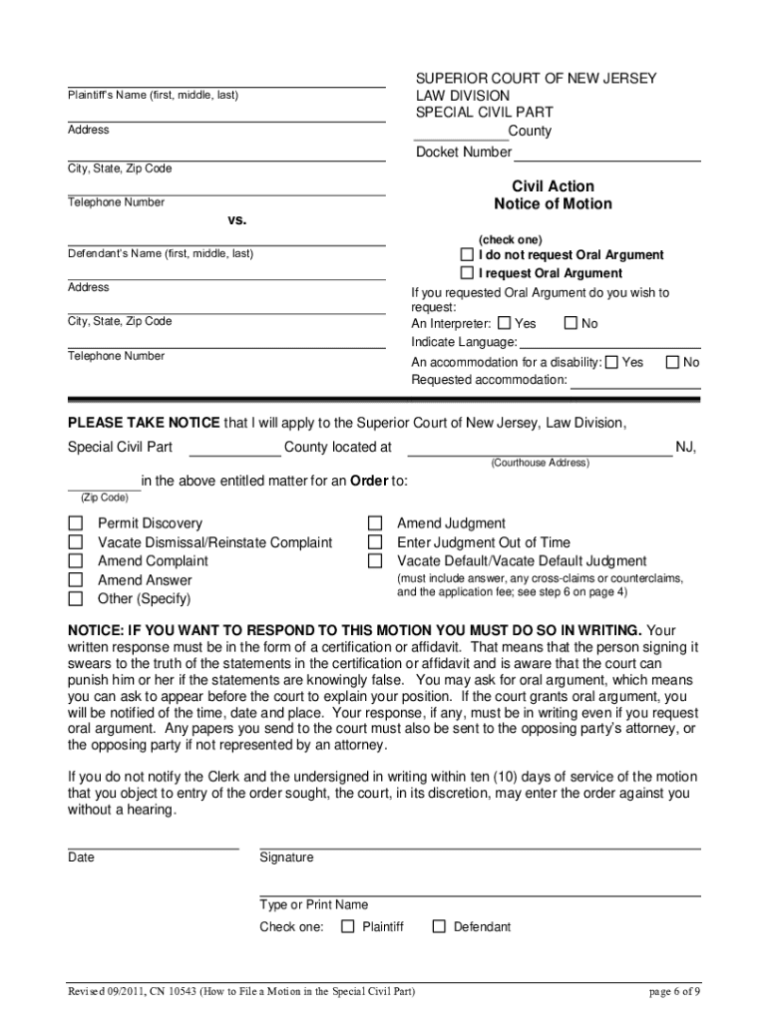 Nj Special Civil Part Forms Fill Online Printable Fillable Blank Nj Special Civil Part Forms Fill Online Printable Fillable Blank