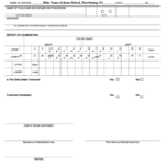 Private Dentist Report Of Dental Examination Of A Pupil Of School Age