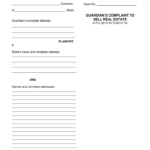 Probate Court Of Cuyahoga County Ohio Guardian s Complaint To Fill
