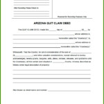 Quit Claim Deed Form Arizona Maricopa County Mekabdesigns