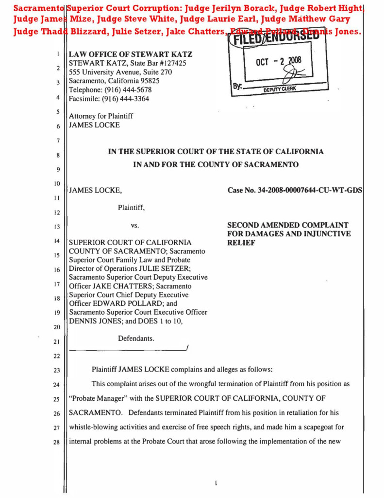Sacramento Superior Court Corruption Judge Jerilyn Borack 