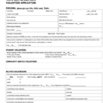 Volunteer Application Form Ymca Of South Palm Beach County Printable