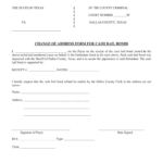Change Address Bail Fill Out Sign Online DocHub