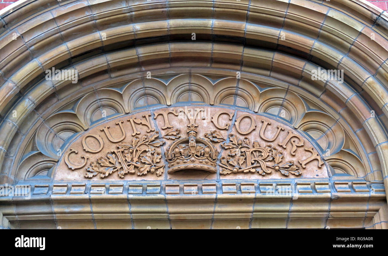County Court Warrington Erected In 1897 Hi res Stock Photography And