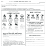 County Schools Allergy Form Fill Online Printable Fillable Blank