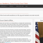 Courtclerk tulsacounty Don Newberry Tulsa County Cou Court