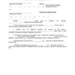 Fillable Complaint For Eviction Florida County Court Form Printable