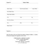 Fillable Court Registry Change Of Address Form Printable Pdf Download