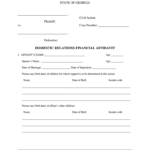 Financial Affidavit Georgia Fill Out Sign Online DocHub