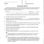 FREE 9 Small Estate Affidavit Forms In PDF