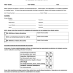 Free Printable Med Allergy Form Printable Forms Free Online