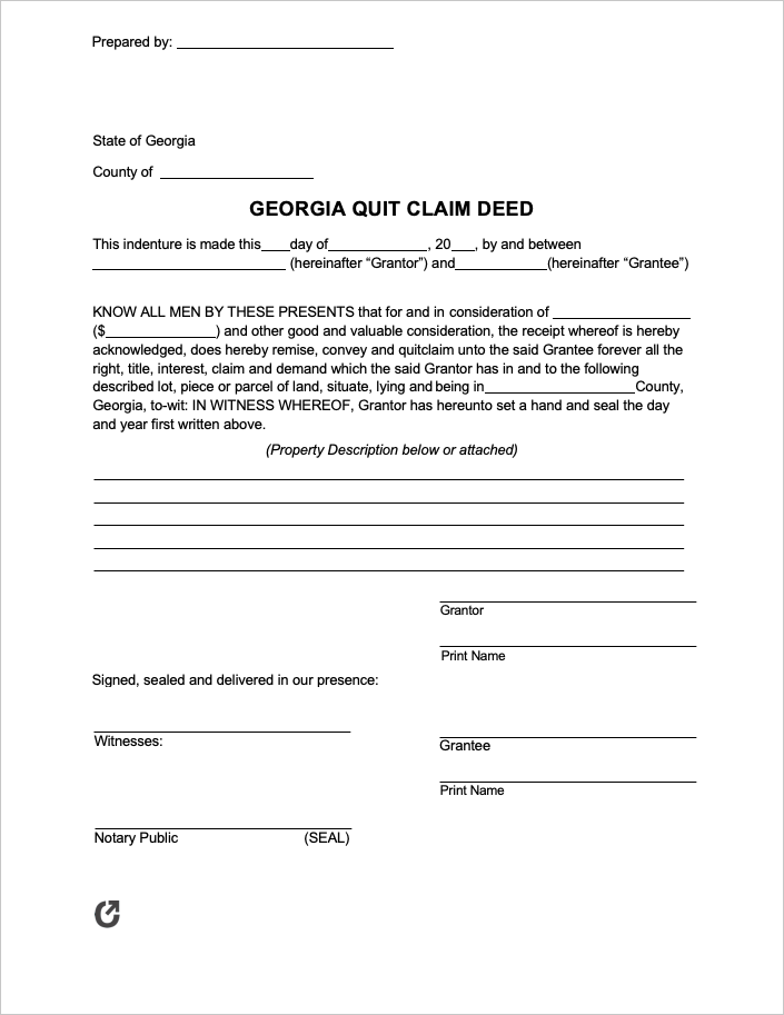 Georgia Quit Claim Deed Form Quites Georgia The Deed Georgia Quit Claim Deed Form Quites Georgia The Deed
