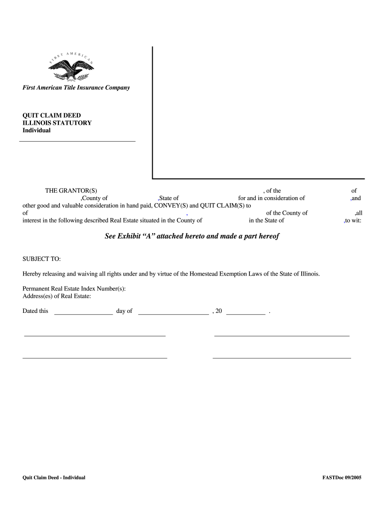 Illinois Quit Claim Deeds Fill Out Sign Online DocHub