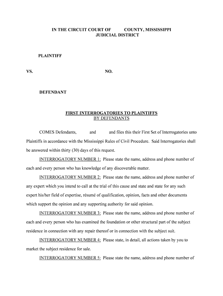 In The CIRCUIT COURT Of The FIRST JUDICIAL DISTRICT EATON Form Fill
