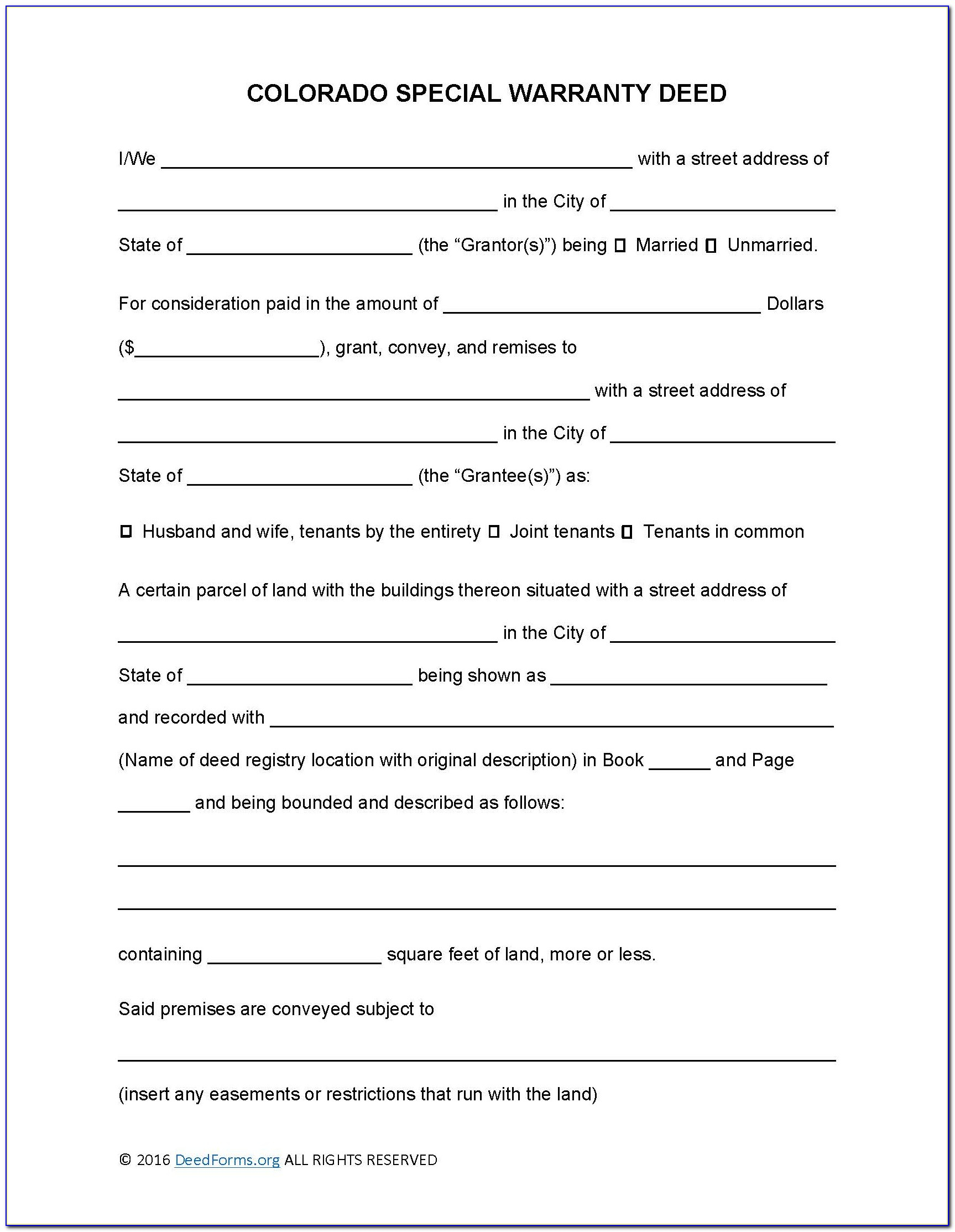 Jefferson County Colorado Quit Claim Deed Form Prosecution2012