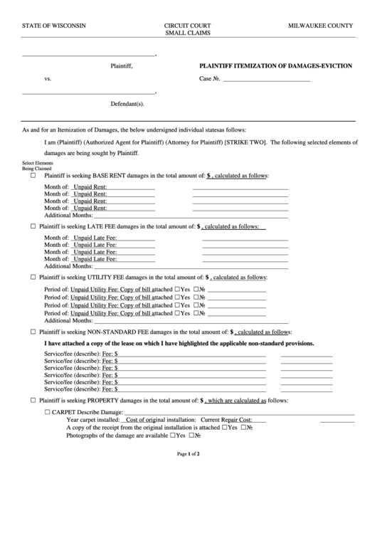 Milwaukee County Probate Court Forms CountyForms