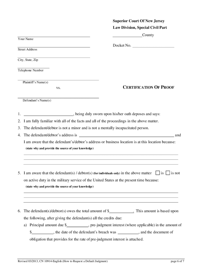 Nj Court Form Cn 10914 Fill Out And Sign Printable PDF Template SignNow