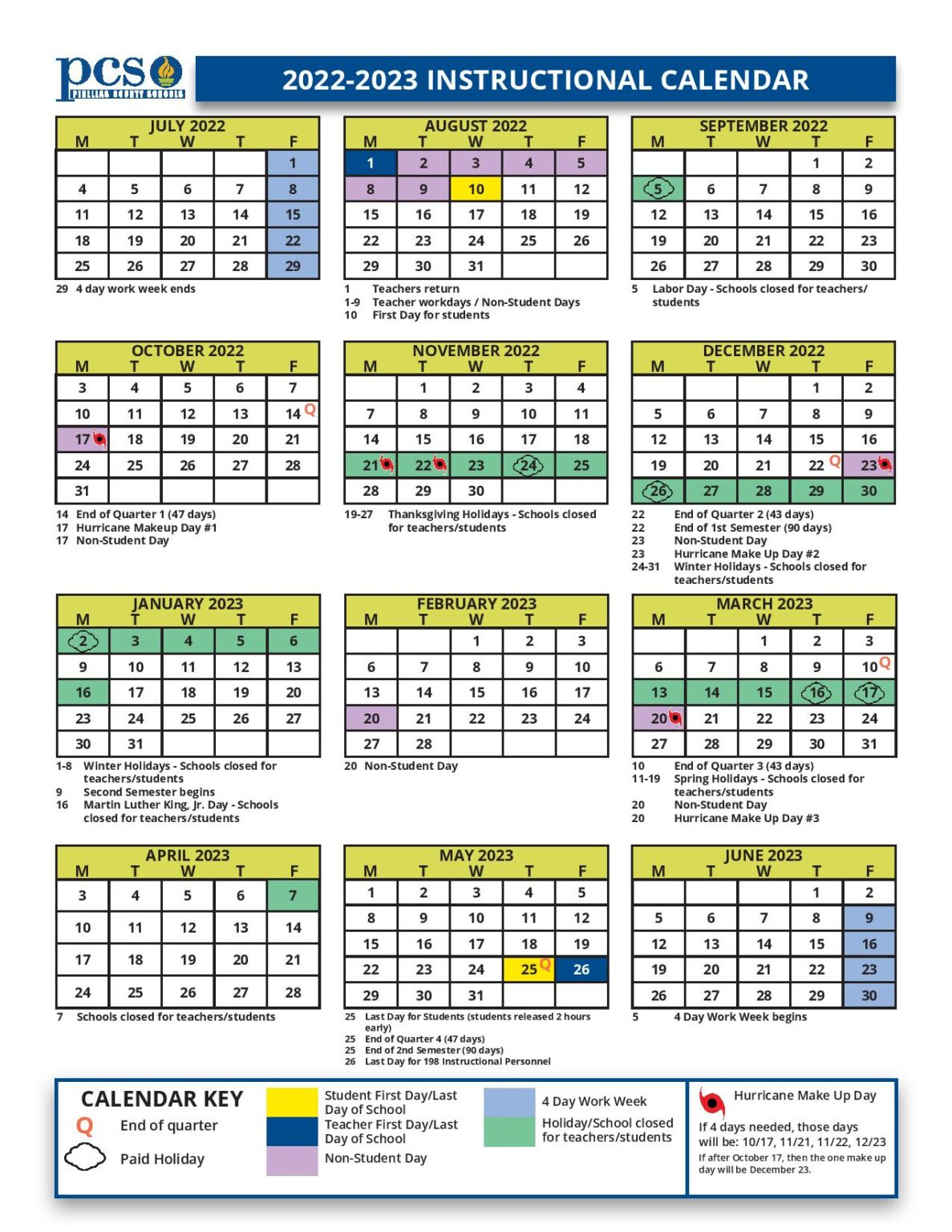 Pinellas County Schools Calendar 2022 2023 In PDF Format Pinellas County Schools Calendar 2022 2023 In PDF Format