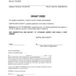 Printable Grant Deed Form Printable Forms Free Online