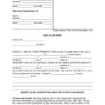 Printable Quitclaim Deed Form
