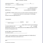 Quit Claim Deed Fillable Form Printable Forms Free Online