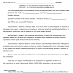 Small Estate Affidavit Missouri Probate Information Fill Out Sign