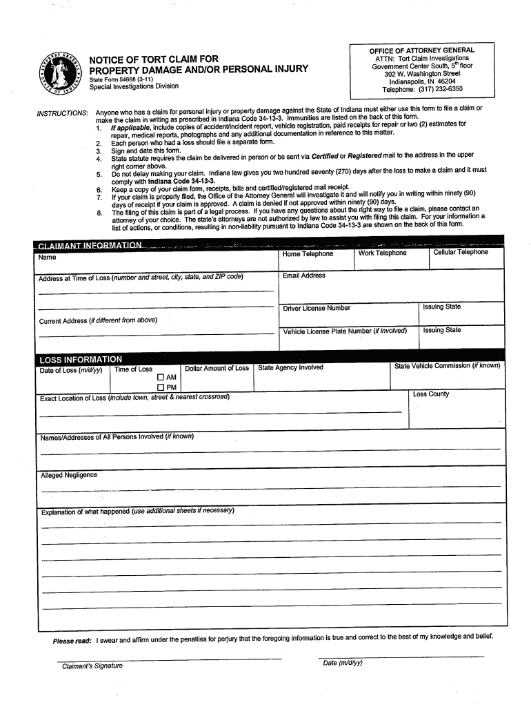 Tort Claim Fill Out Sign Online DocHub