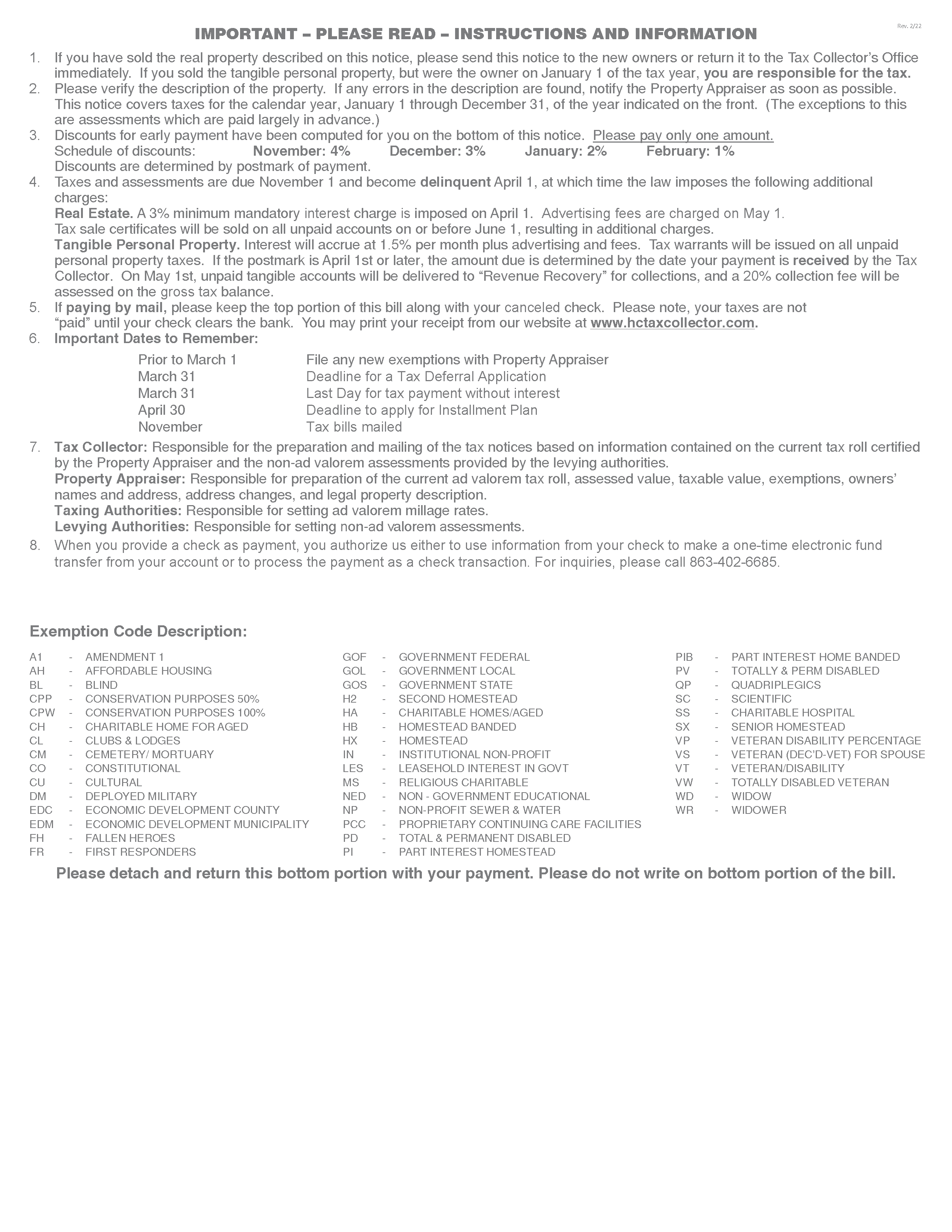 Understanding Your Tax Notice Highlands County Tax Collector Understanding Your Tax Notice Highlands County Tax Collector